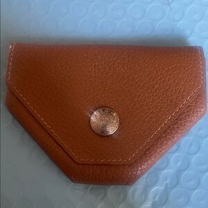 Hermes Brown Leather Coin Purse